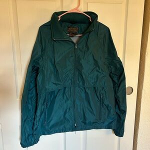 Eddie Bauer vintage green rain jacket